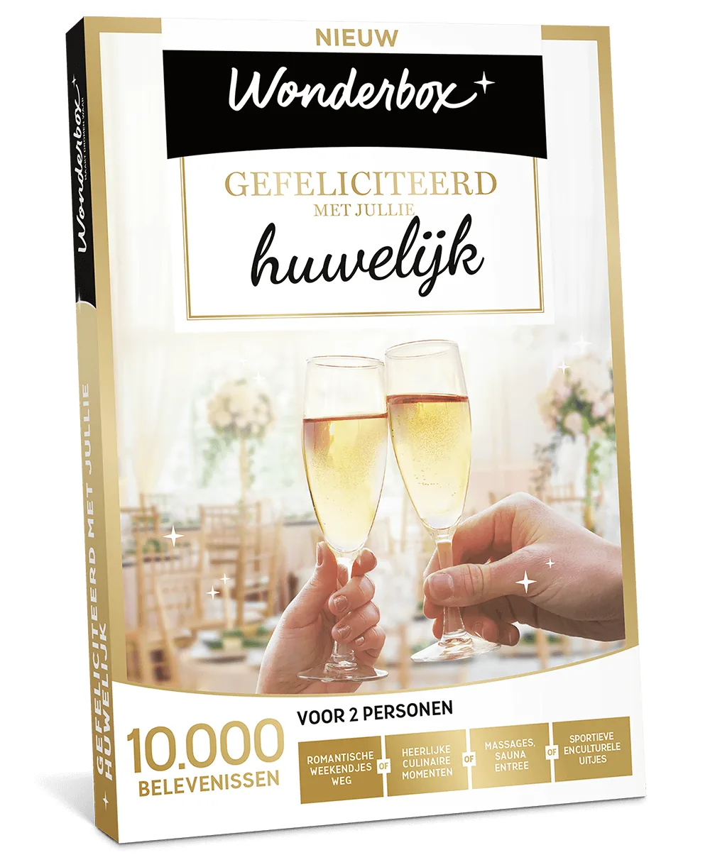 Wonderbox - Gefeliciteerd met jullie huwelijk van Wonderbox cadeaukaarten