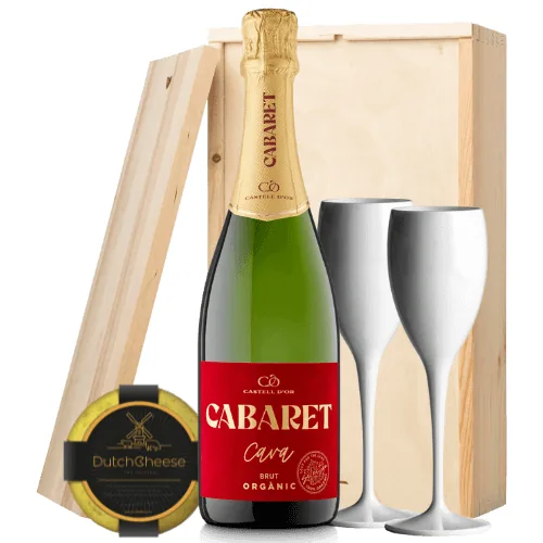 Cava Cabaret Brut | Wijn & Kaas Cadeau van SayCheeseToday