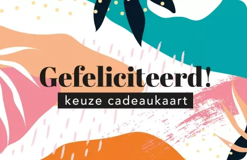 Gefeliciteerd Keuze Cadeaukaart van Keuze cadeaukaarten
