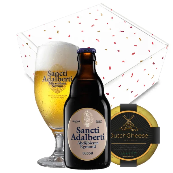 Egmondse Dubbel | Bier & Kaas Cadeau van Sancti Adalberti